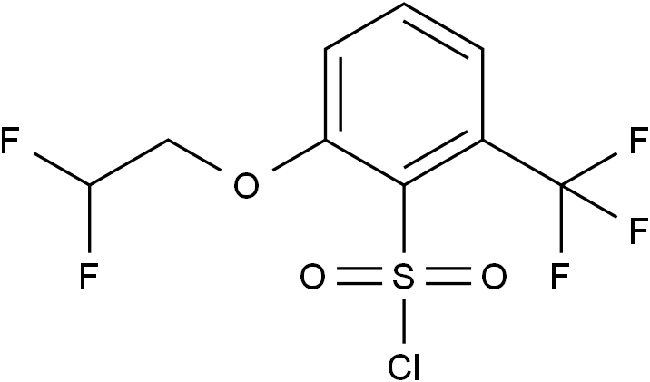 2-(2,2-difluoroethoxy)-6-(trifluoroMethyl)benzene-1-sulfonyl chloride